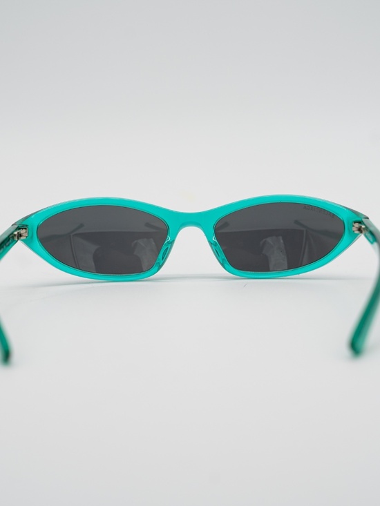 Balenciaga BB0402S Neo Oval Sunglasses 005 Green main image 7